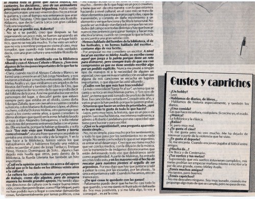 Entrevista Roberto Ledesma 1995